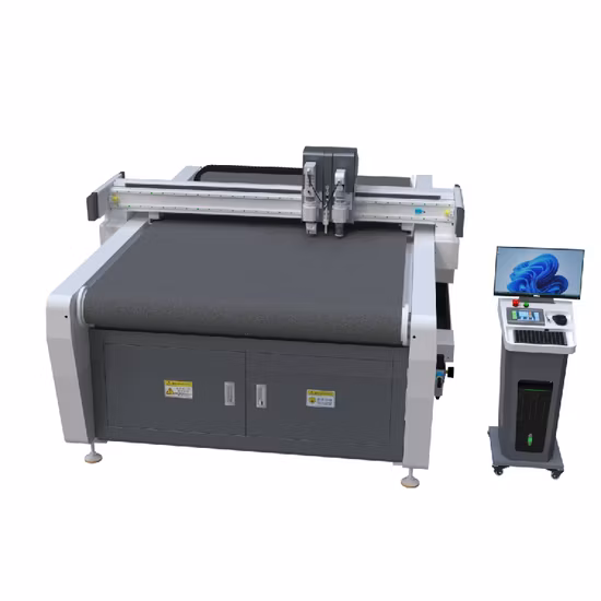 CNC Vibrating Knife Cutting Machine for Car Mat Seat Carpet Upholstery Fur Cloth Leather